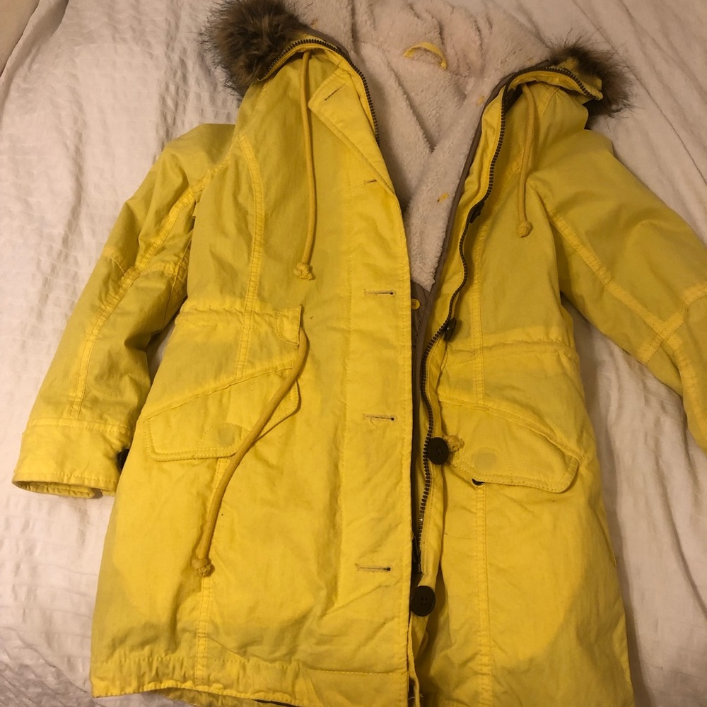 Lined Yellow Raincoat